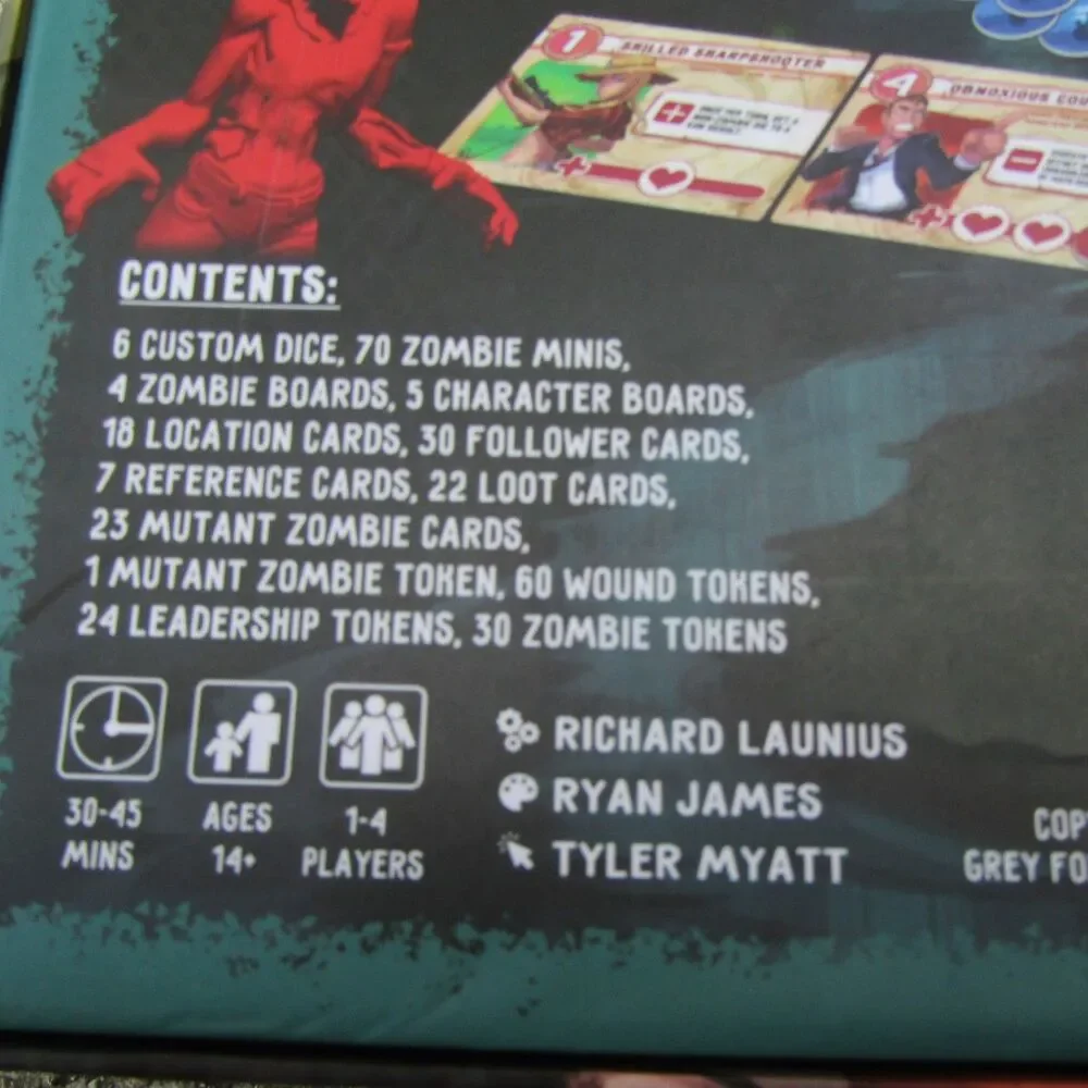 Run, Fight, or Die! Reloaded Board Game by Grey Fox Games - Zombie Survival